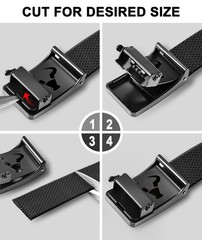 BULLIANT Men Stretch Belt,Adjustable Ratchet Nylon Belt Tactical for Men Casual