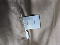 Ann Taylor Loft Women’s Tan Peplum One Button Bracelet Sleeve Blazer Size 8P