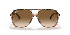 Ray-Ban Bill Polished Havana On Transparent Brown/Brown Gradient 60mm Sunglasses