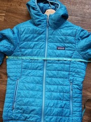Patagonia Women’s Nano Puff Hoody Sz M Blue (EUC) Gorpcore
