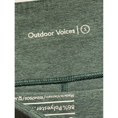 Green Outdoor Voices Set – Size M Sports Bra & Size S Leggings – GUC