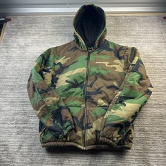 Mcguire Gear Woobie Hoodie Mens Large Woodland Camouflage Jacket Winterweight