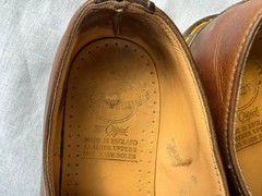 Vintage Dr Martens 1561/59 Brown Leather 4 Eye Oxford Shoes Made in England