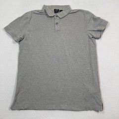 Hugo Boss Polo Shirt Women L Gray Regular Fit Pima Cottton Casual