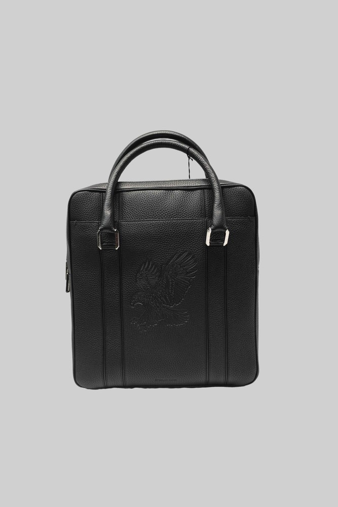 NEW STEFANO RICCI SHOPPER GRAINED ACK CALF $3,600 LEATHER 13.7X15.7X2.4 IN