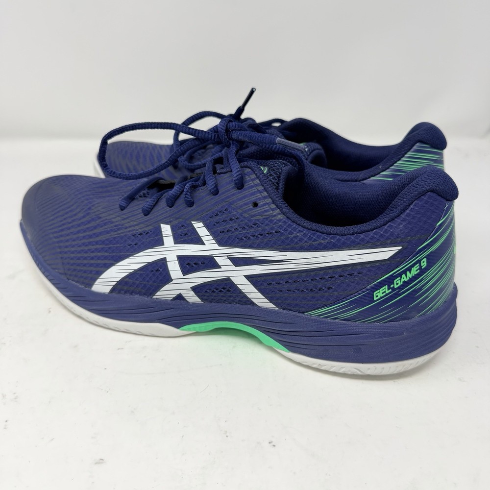 Asics Gel Game 9 Pickleball Shoes Men’s 10.5 Blue Tennis Athletic Court Sneakers