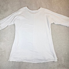 Oh My Gauze Tunic Top Womens 2 White Cotton Lagenlook Boho Resort Summer Coastal