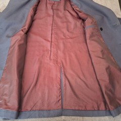 Common People Double Breasted Trench Coat 2XL Chest 48″ Navy Men’s Full Button F