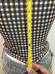 CIDER Women’s Gingham Tie Shoulder Top XXS Black White NWT