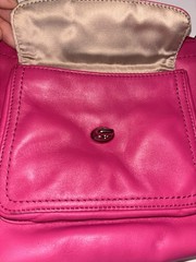 Pink Coach Ashley Crossbody or shoulder bag, silver hardware. 2009