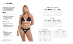 Eidon Leah High Cut V-Front Tie Side Cheeky Bikini Bottom Swimsuit Exuma Medium