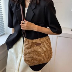 Ladies Fashion Summer Straw Crossbody Bag Women Beach Holiday