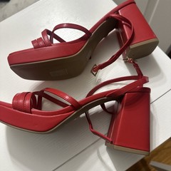 Women’s Red High Heel Shoes – Size 8.5