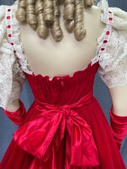 Red crushed velvet southern belle-excellent condition, adult small