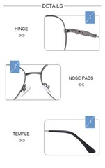 Men’s Titanium Alloy Full Rim Photochromic Grey Reading Glasses UV400 Sunglasses