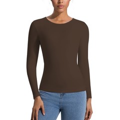 Women’s Long Sleeve Light Compression Shapewear – Seamless Waist Sculpting Top