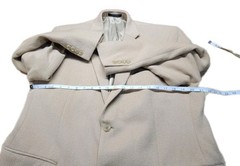 Lauren Ralph Lauren Mens Blazer 42S 100% Camel Hair Sport Coat Tan Beige Short