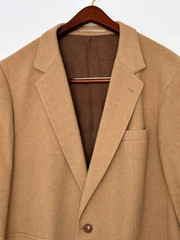 Vintage Camel Hair Sport Coat Blazer Tan Made in Yugoslavia Tailored Jacket
