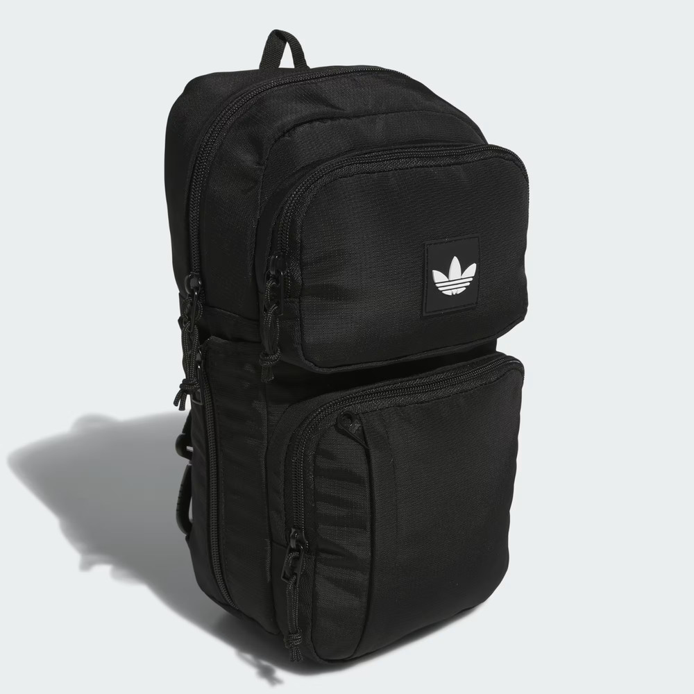 $52 Adidas Originals Utility 4 Sling Black Crossbody Shoulder Bag~ NWT