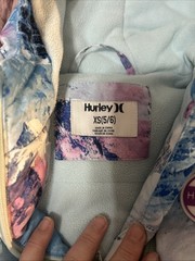 Hurley Youth XS 5/6Heavyweight Snow Jacket, blue pink and white