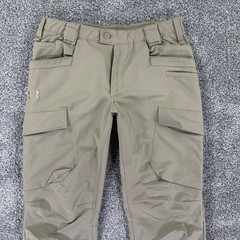 Under Armour Storm Tactical Cargo Pants Mens 36×32 Tan Water Repel Work Hiking