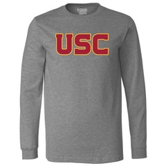 Dunbrooke Ncaa Usc Trojans Unisex Ls Teeusc Trojans Triblend Long Sleeve Tee