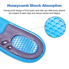 Men Women Silicone Gel Insoles Shock Insoles orthopedic Massaging Shoe Inserts