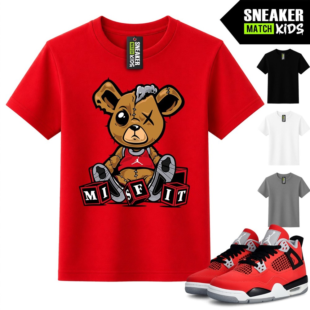 Toro Bravo 4 AJ4 Sneaker Match Kids Tee Misfit Teddy