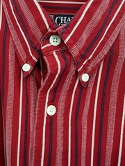 Chaps Ralph Lauren Easy Care Button Up Shirt Mens Size L Red Plaid