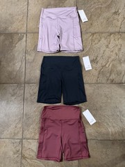 3 PAIR LULULEMON SHORTS WITH SIDE POCKETS WOMENS SIZE 2XL