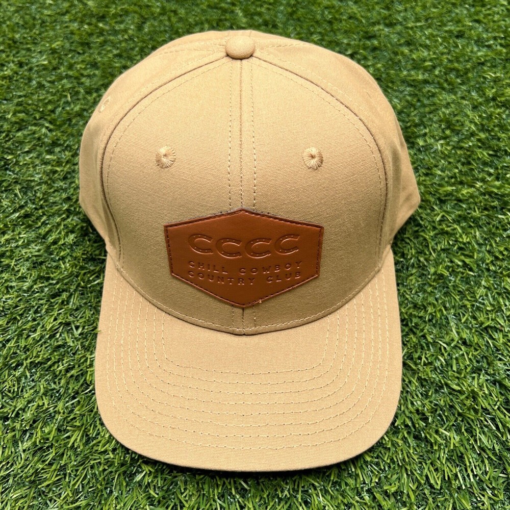NWT Chill Cowboy Country Club Snapback Brown Golf Trucker Style