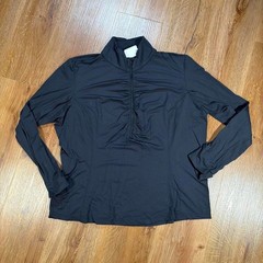 IBKÜL Womens black tennis/pickleball long sleeve zip up top size 2XL