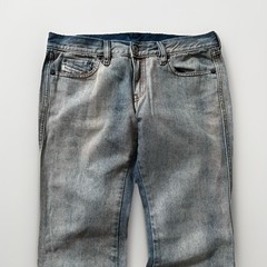 Made In Italy Diesel Lowrise Bootcut Gray/Pink Denim Jeans Size 29