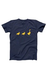Duck Duck Goose Funny Humor Game Cute Party Navy Basic Men’s T-Shirt