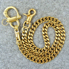 Handmade Solid Brass Bag Wallet Chain Fob Pants Chain Key Chains – 27 INCHES