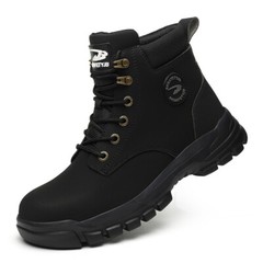 Mens Waterproof Work Boots Steel Toe Safety Shoes Indestructible Non Slip Boots