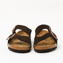 Birkenstock Arizona Suede Leather Soft Footbed Mocha Sandals Unisex Shoes