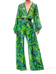 FKSP Folake Kuye Style Pantry Jasmine Tropical Floral Bishop Sleeve Bodysuit XL