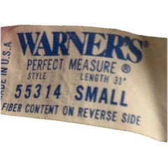 Warners Half Slip S Beige Silky Lace Trim Vintage Modesty Lingerie 30.5 Inches