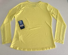 NWT IBKUL Golf Tennis Top Shirt XS S L XL Yellow Butter Long Sleeve Crew Neck H7
