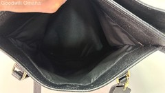 Authentic Coach Black Leather Diaper Bag /Multi Purpose Tote #F57786 w/ COA