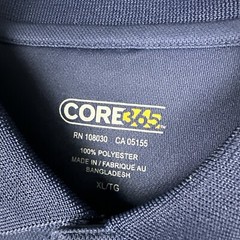 Core 365 Shirt Mens XL Navy Blue Golf Polo US Air Force Performance Military NWT