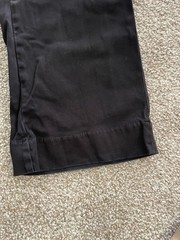 Lila Ryan Black Button Front Pockets Straight Leg Business Casual Pants Sz 2P