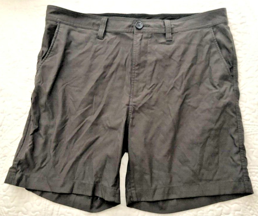 men’s Prana shorts 38 x 7 gray 95% nylon, 5% elastane