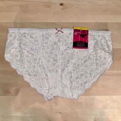 MAIDENFORM Luxurious Sexy Must Allover Lace White Bikini Womens Sz S M L XL 2XL