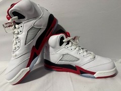 Nike Air Jordan 5 Retro OG Mens Size 6 M / 7.5 W Fire Red Black Tongue