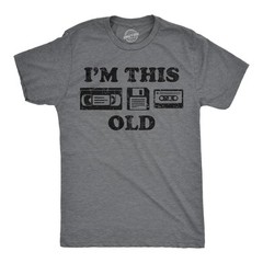 Mens Funny T Shirts Im This Old Sarcastic Retro Video Tape Graphic Novelty Tee