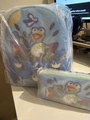 Loungefly Kermit Rainbow Connection Mini Backpack AND Wallet NWT STILL IN BAGS