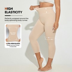 Plus Size Slimming Anti Cellulite Compression Leggings Leg Shaper High Waist US