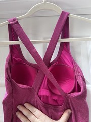 Women’s Lands’ End One Piece Swimsuit Size 4 EUC pink Sparkle